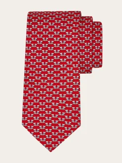 Terrier print silk tie - Men