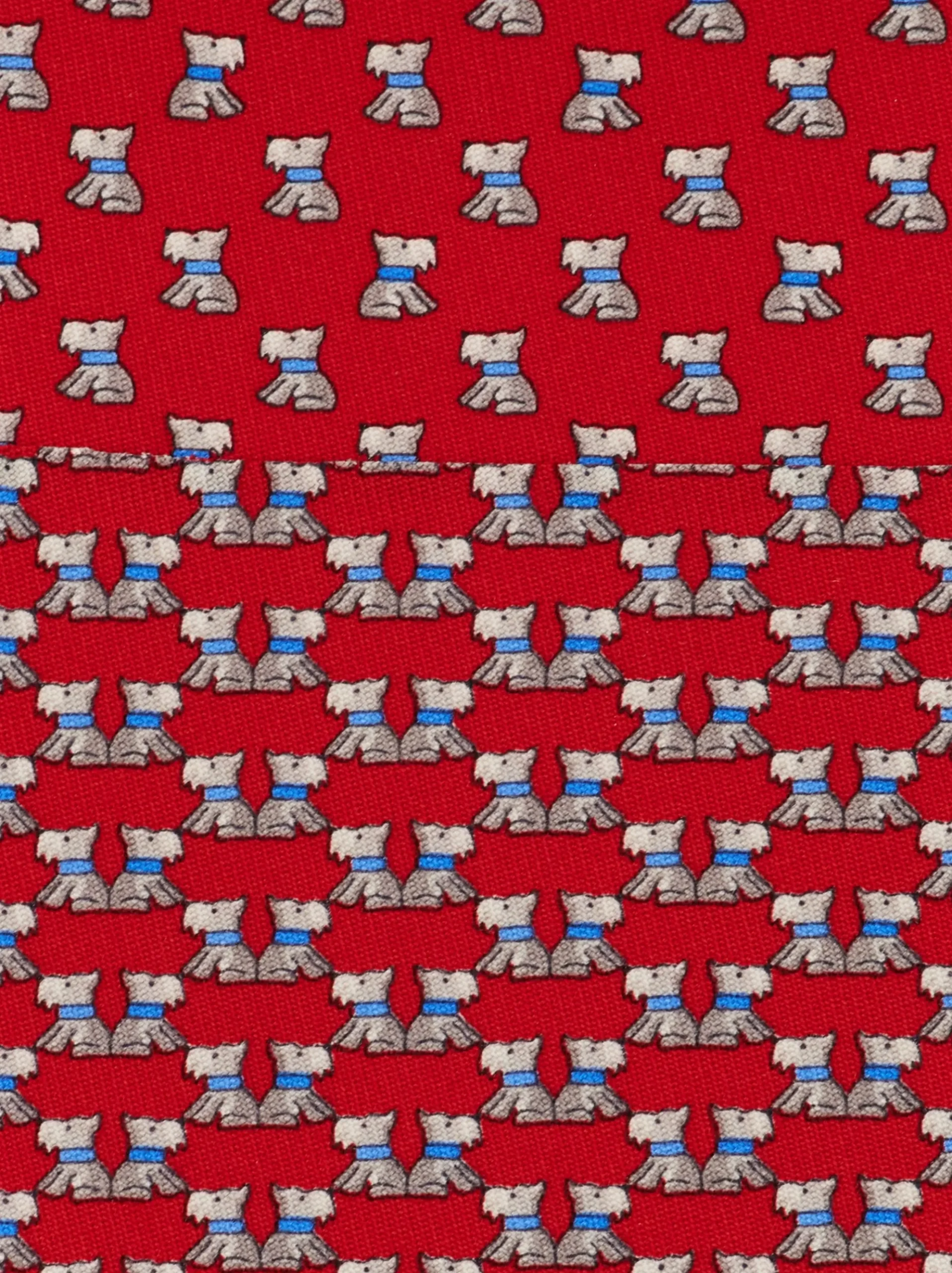 Terrier print silk tie - Men