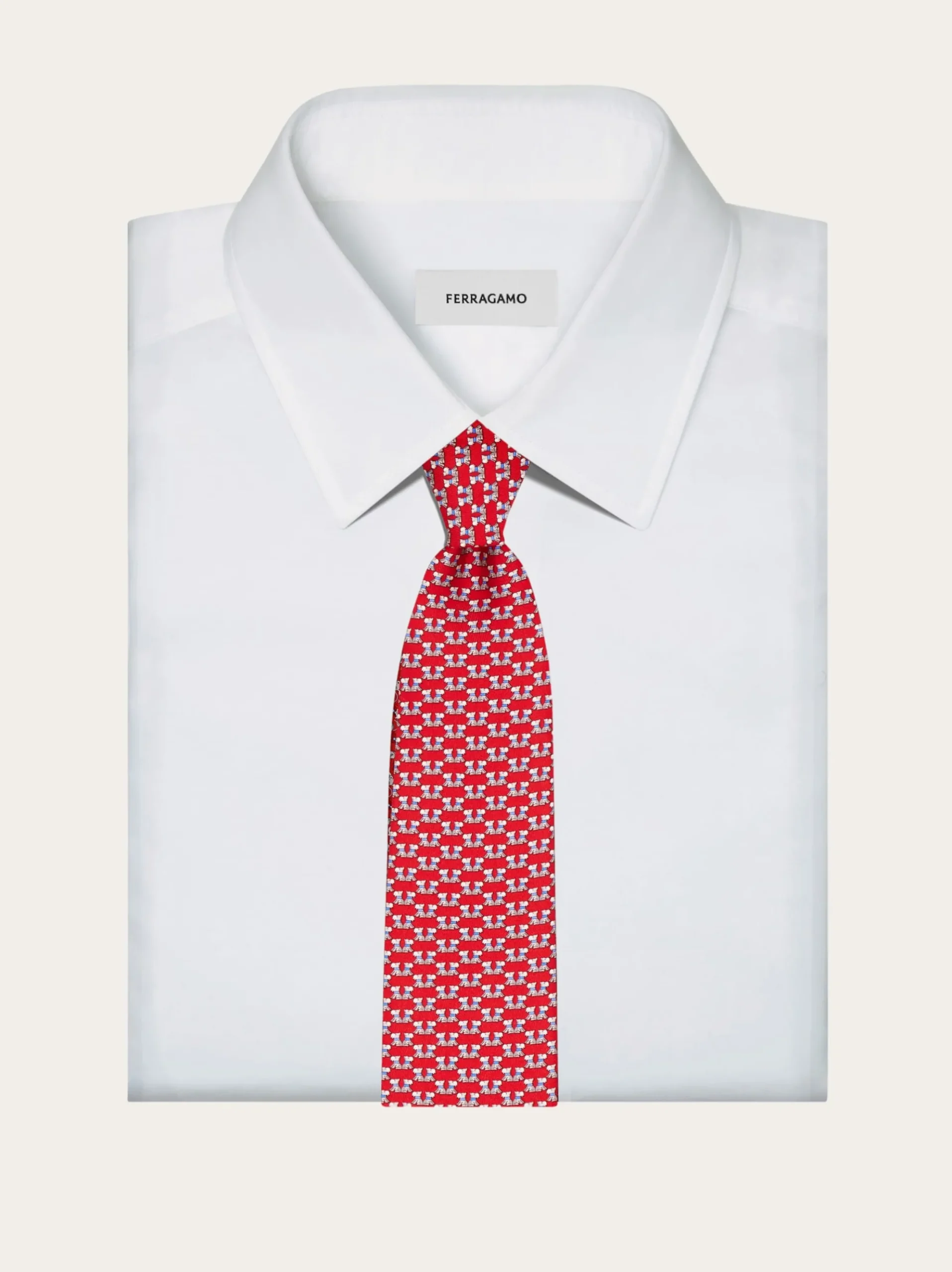 Terrier print silk tie - Men