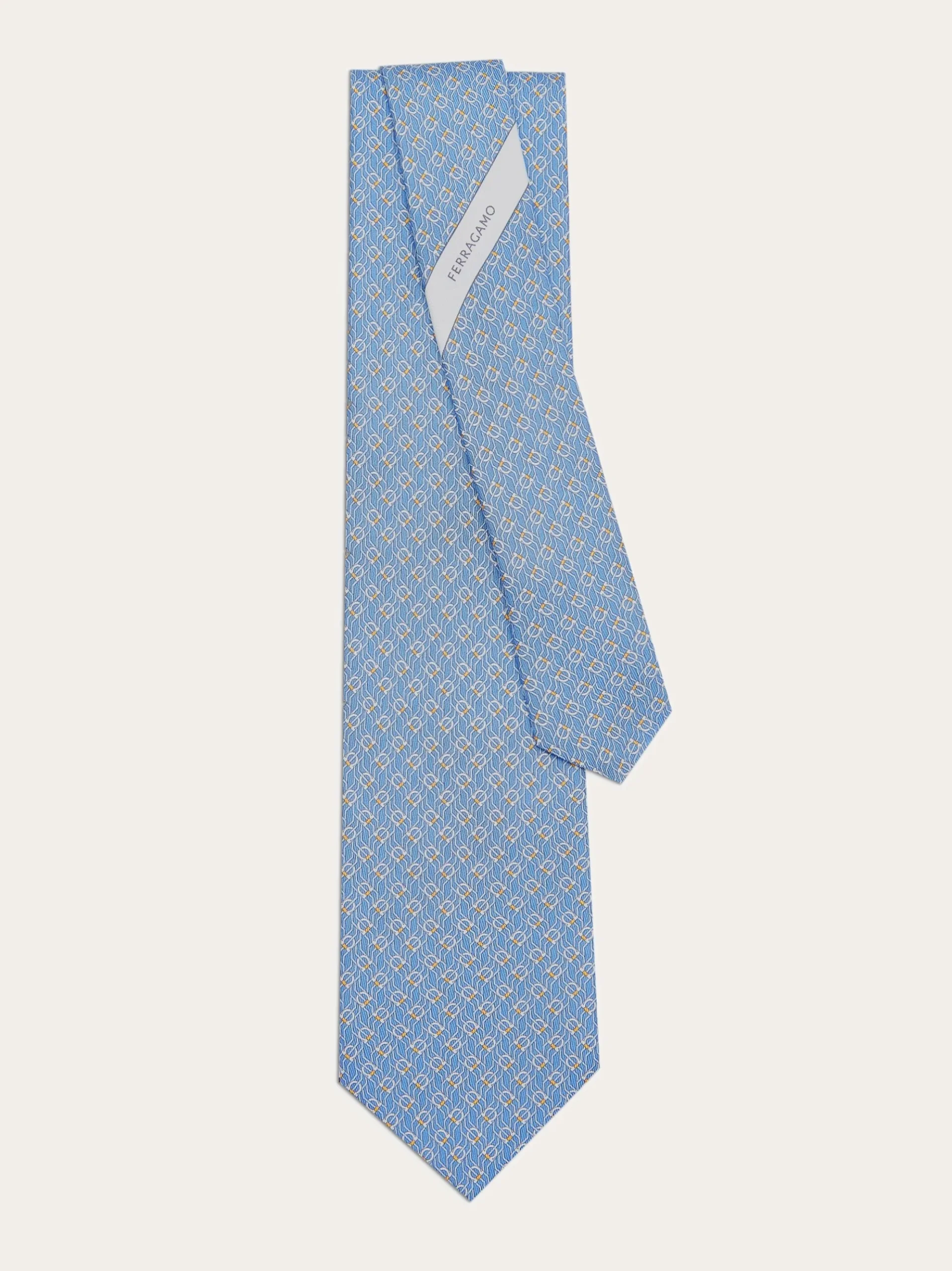 Tetris print silk tie - Men