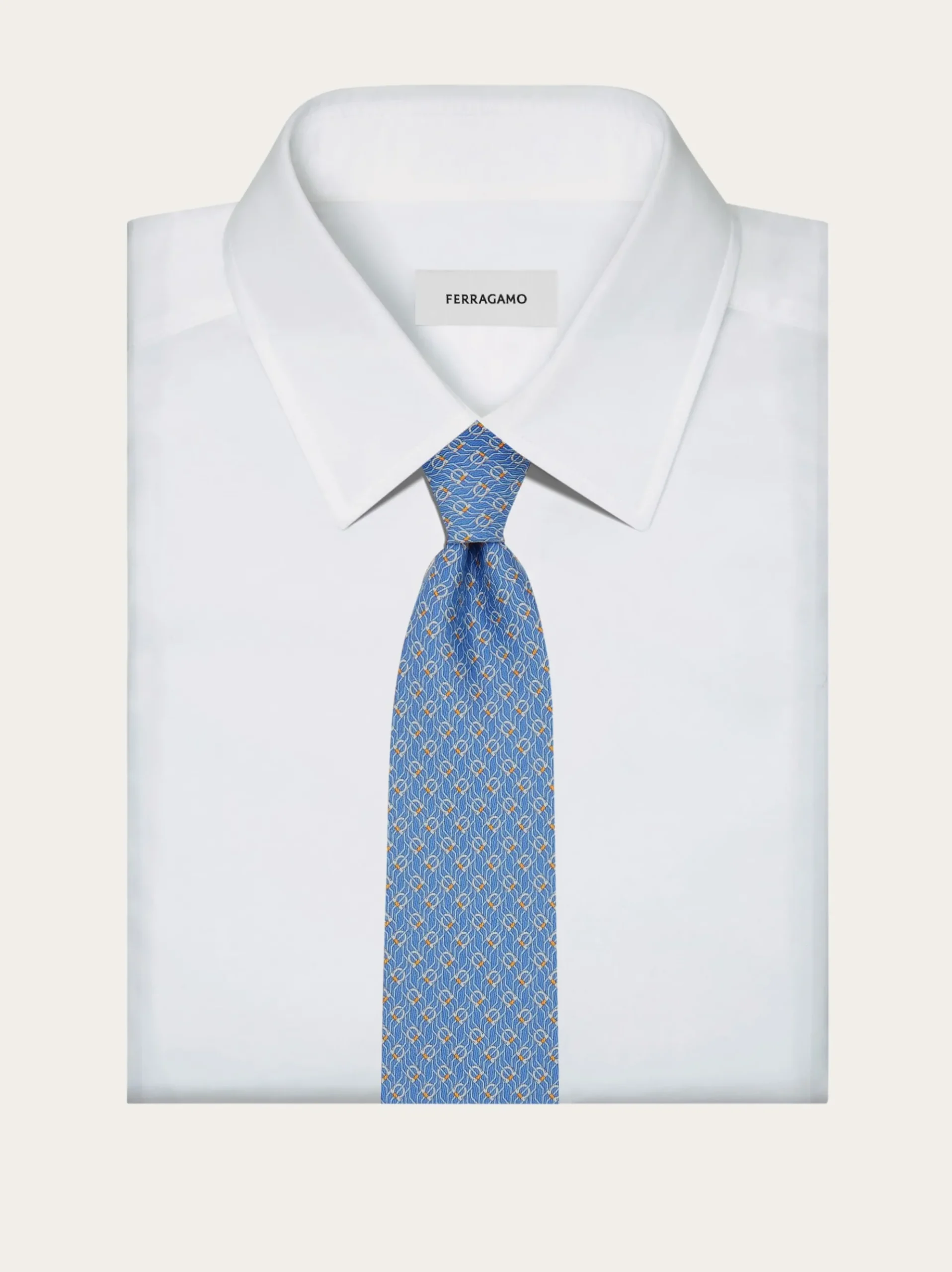 Tetris print silk tie - Men