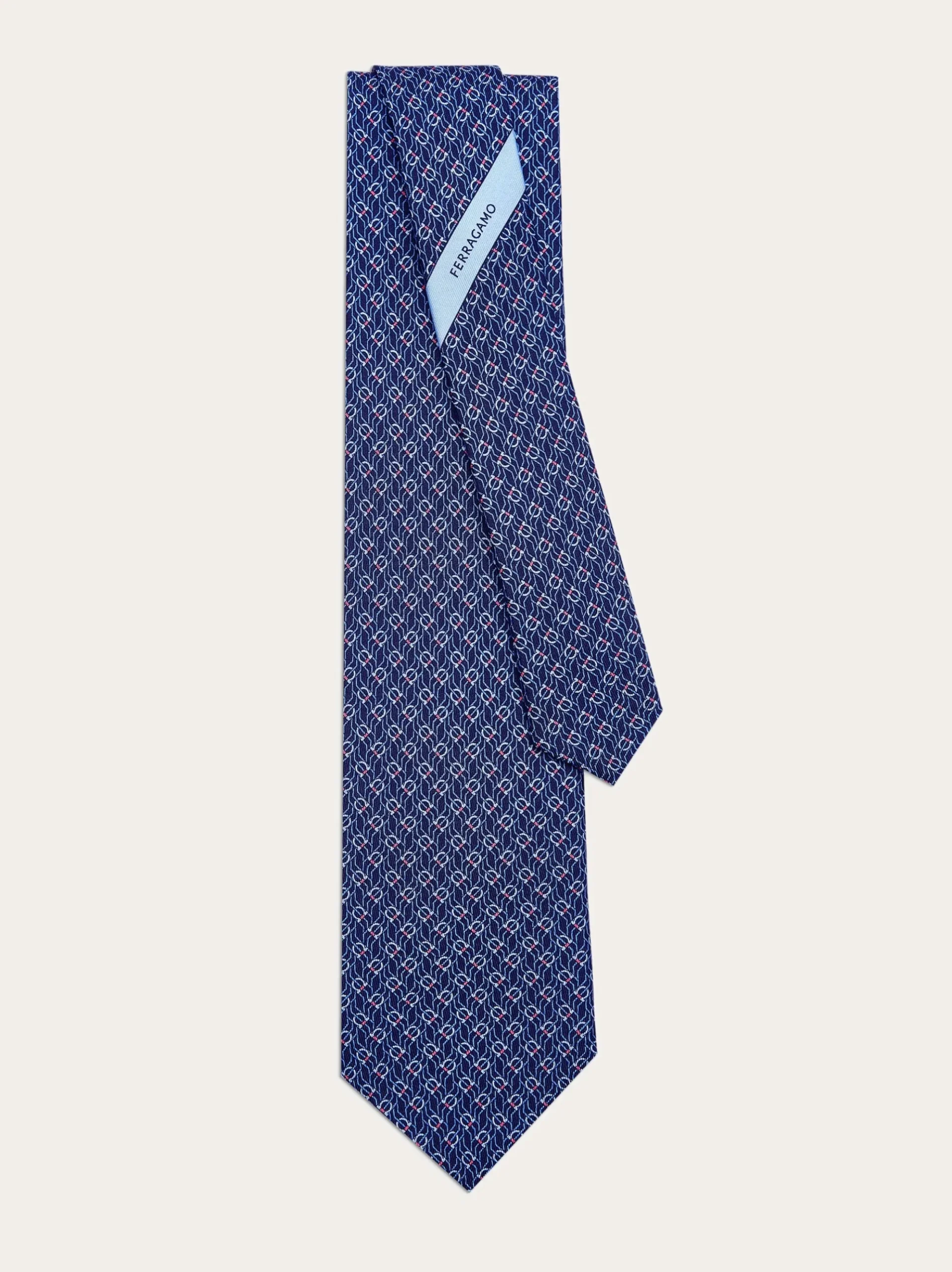 Tetris print silk tie - Men