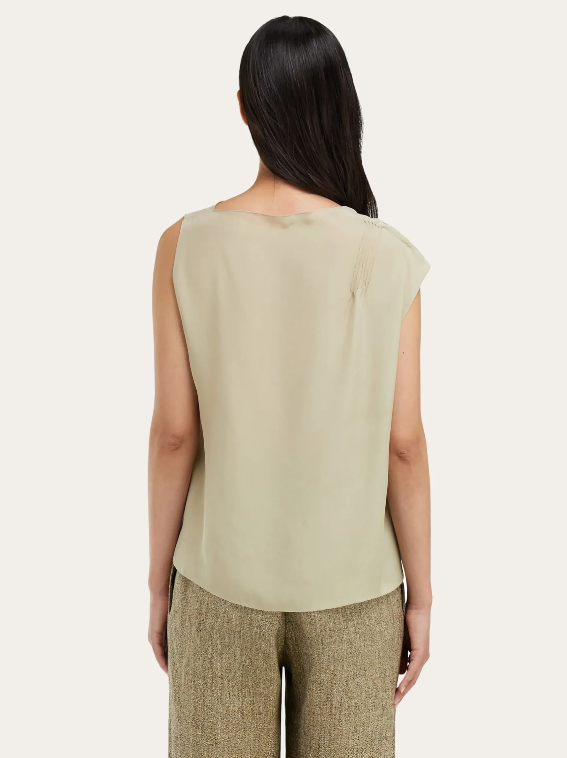 Top with lace inserts - Women