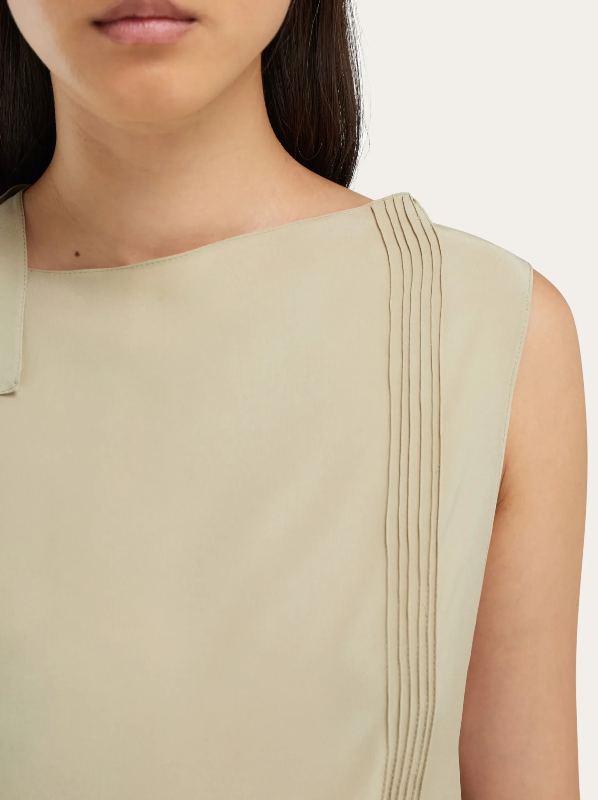 Top with lace inserts - Women