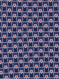 Tournament print silk tie - Men