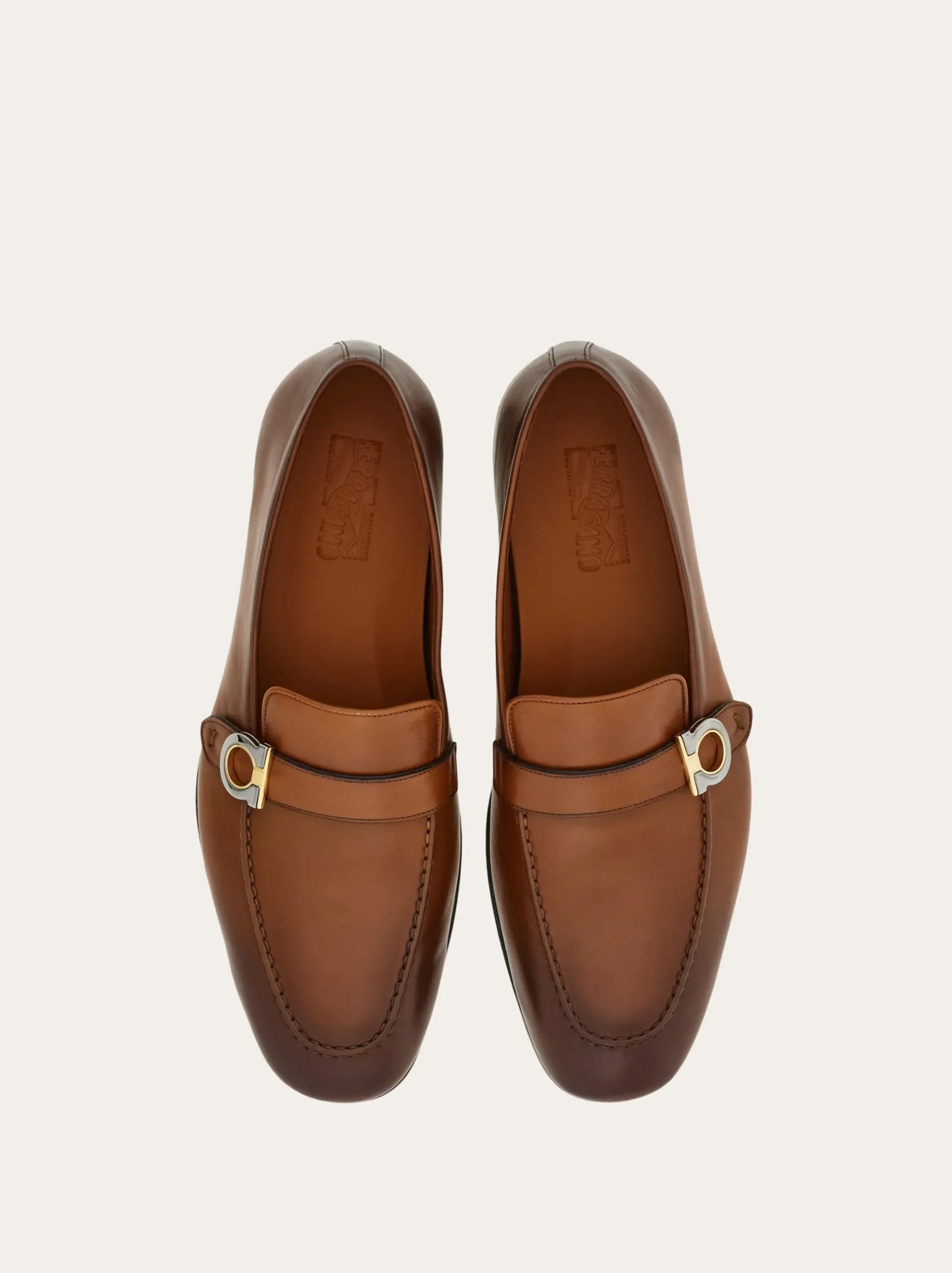 Tramezza loafer with Gancini ornament - Men