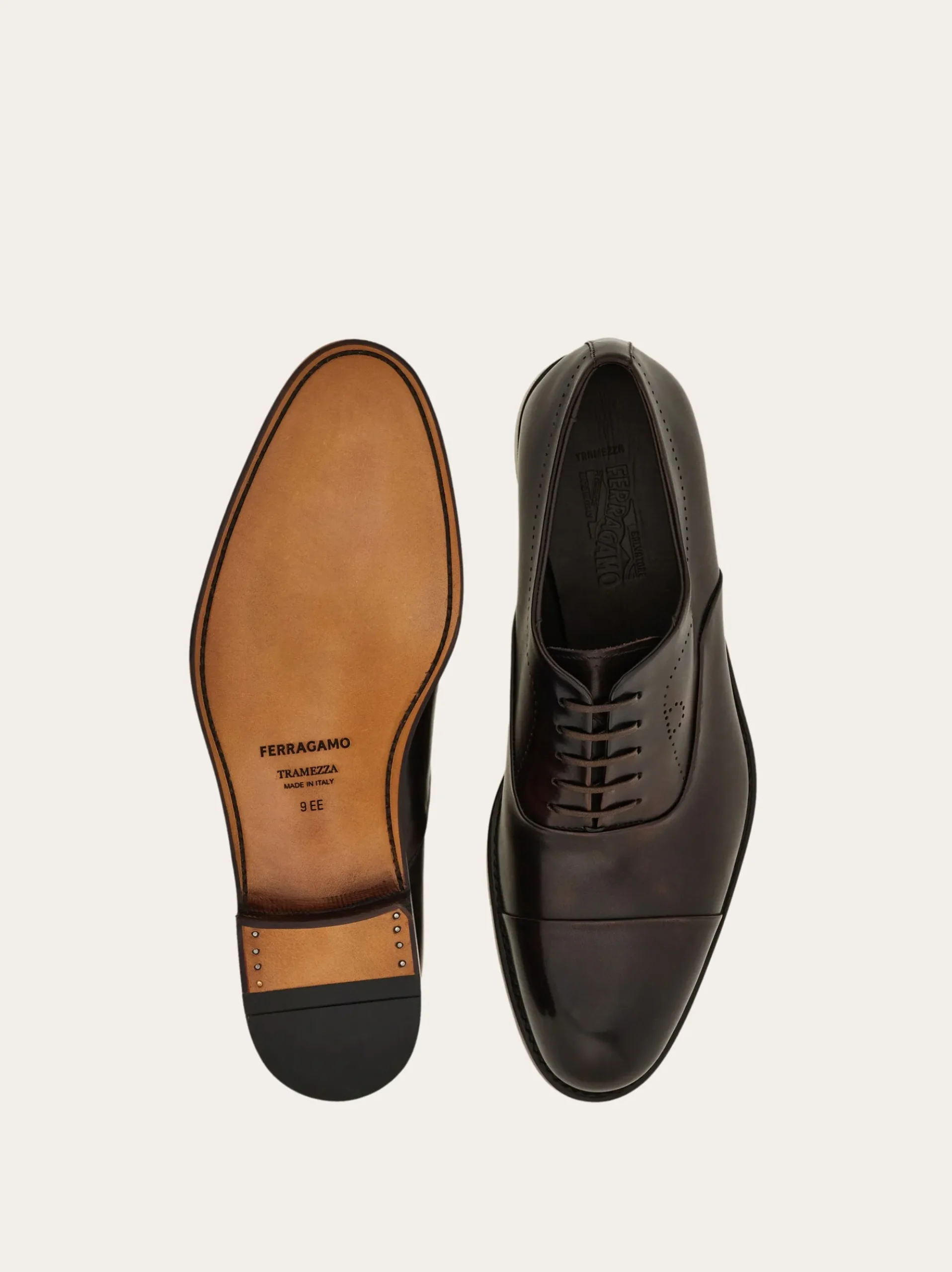 Tramezza Oxford with toe cap - Men