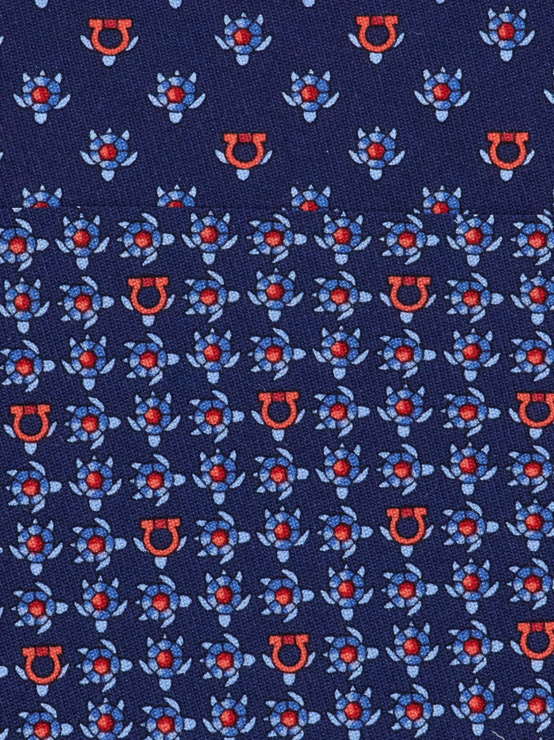 Turtles print silk tie - Men