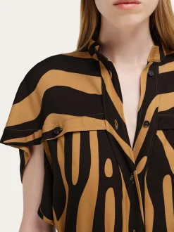 Twill shirt dress - Women