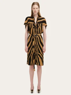 Twill shirt dress - Women