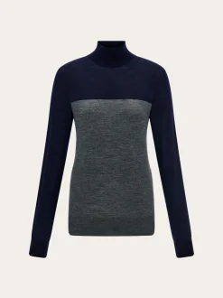 Two tone turtleneck - Women