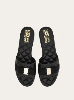 Vara bow quilted slide - Women