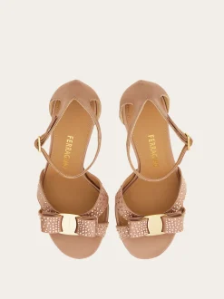Vara bow sandal with crystals - Women