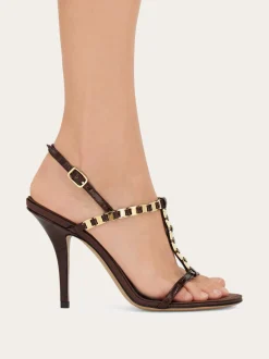 Vara chain T-strap sandal - Women