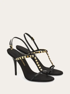 Vara chain T-strap sandal - Women