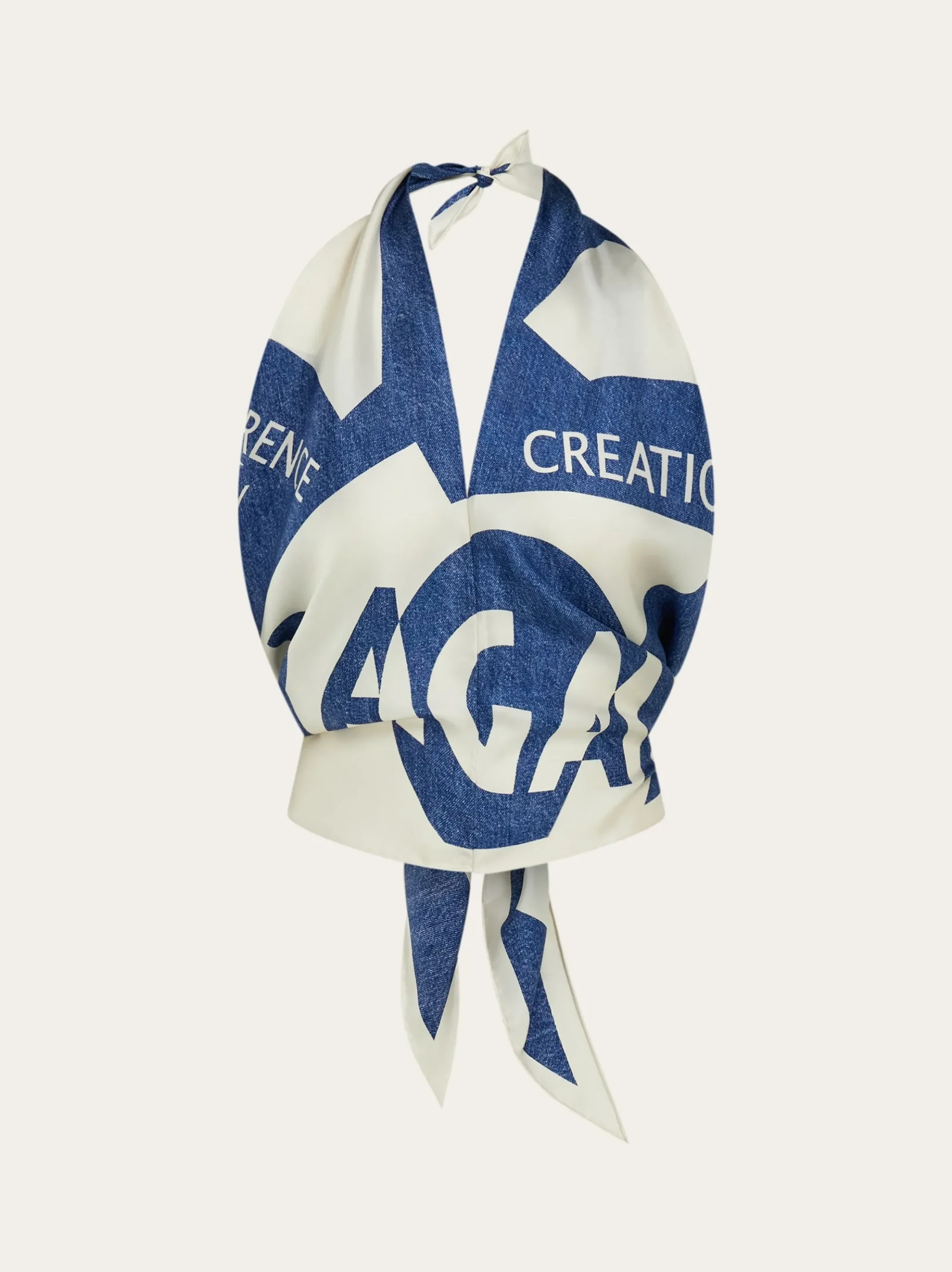 Venna logo handkerchief top - Women