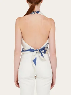 Venna logo handkerchief top - Women