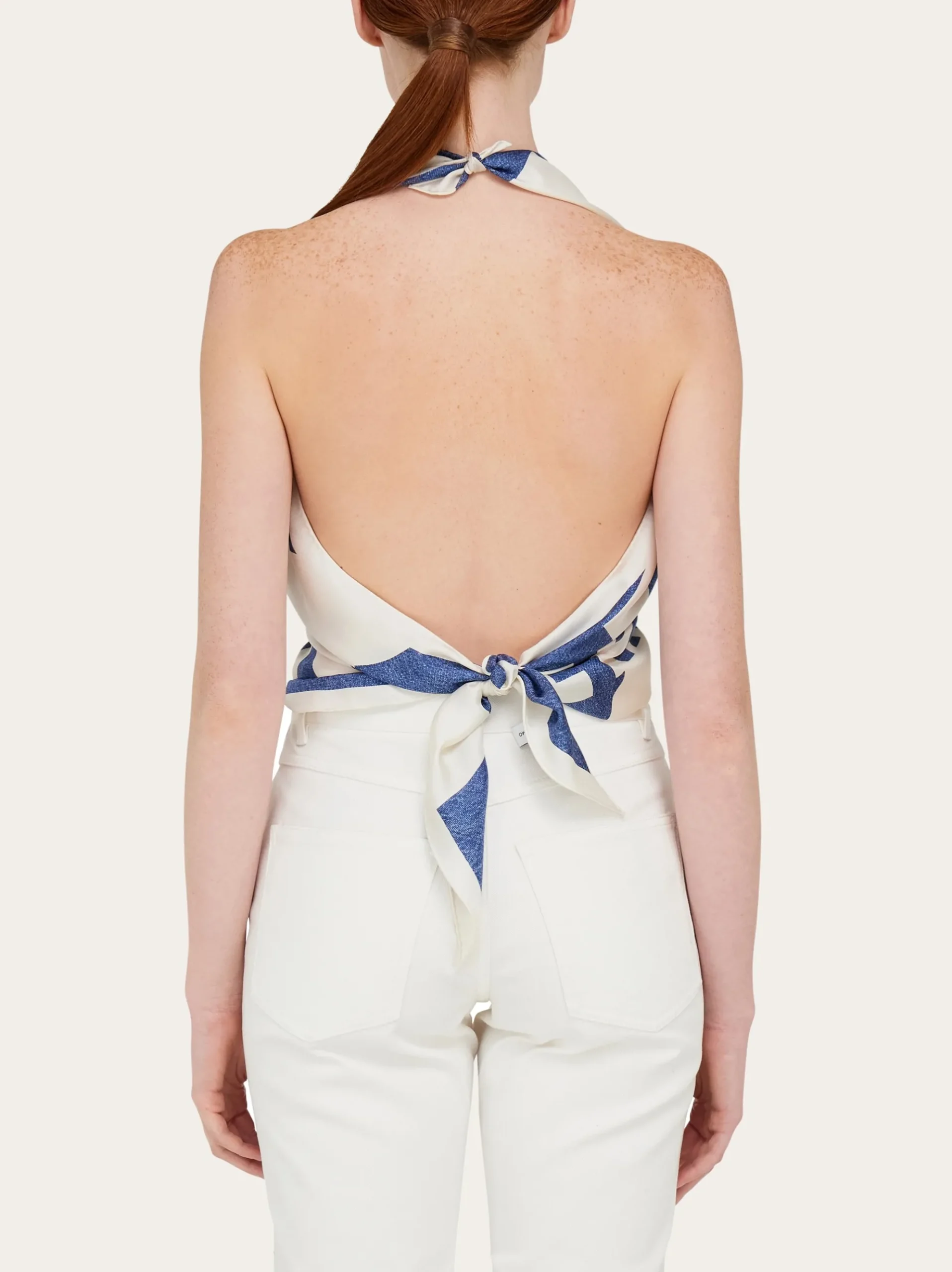 Venna logo handkerchief top - Women
