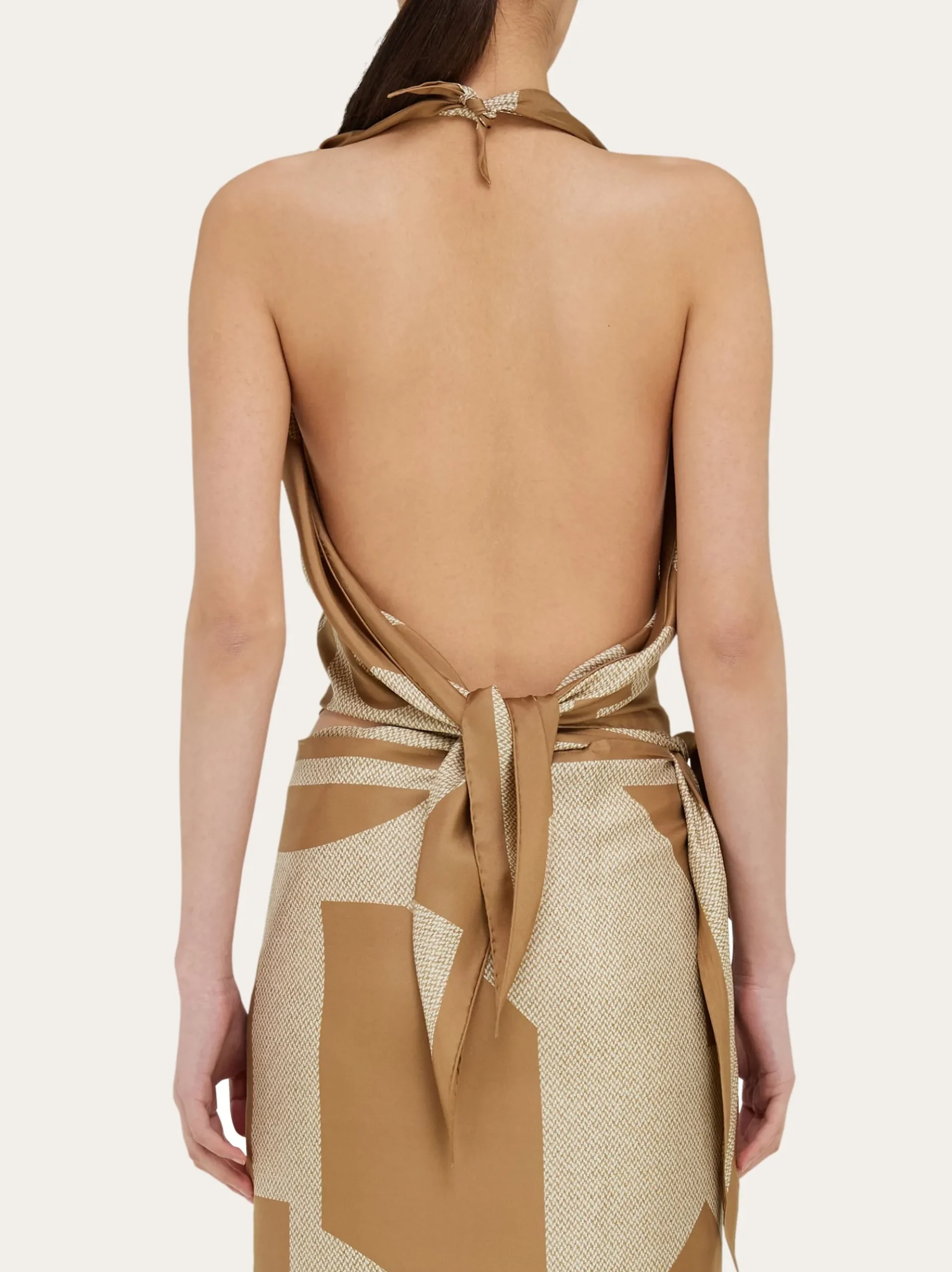 Venna logo handkerchief top - Women
