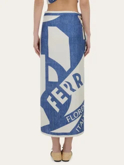 Venna logo sarong skirt - Women