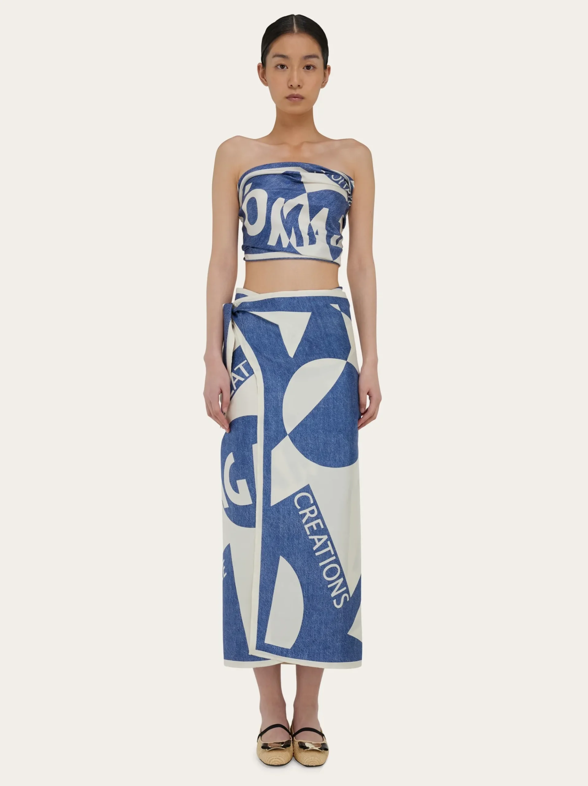 Venna logo sarong skirt - Women
