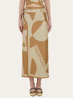 Venna logo sarong skirt - Women