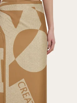 Venna logo sarong skirt - Women