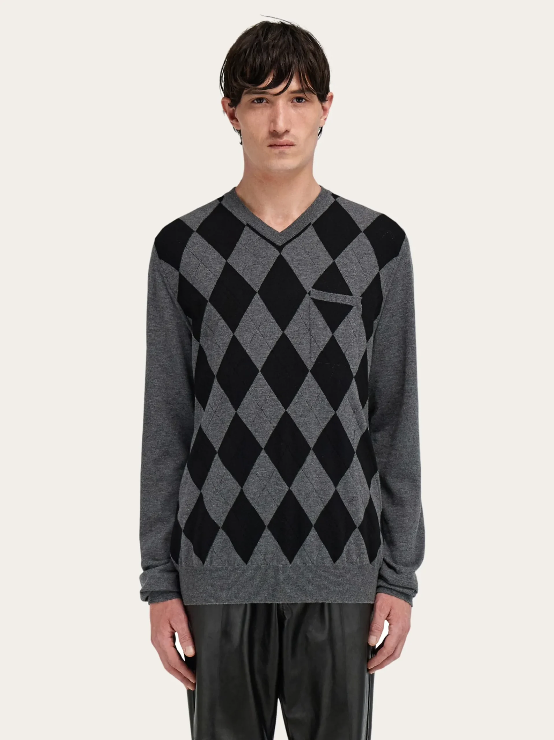 V-neck sweater - Men