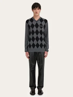 V-neck sweater - Men