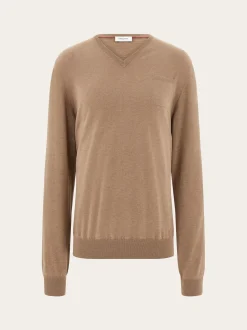 V-neck sweater with pocket detail - Men