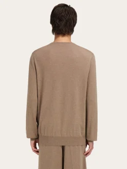 V-neck sweater with pocket detail - Men