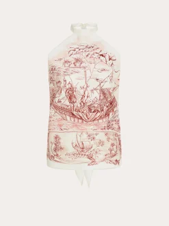 Voyage print foulard top - Women