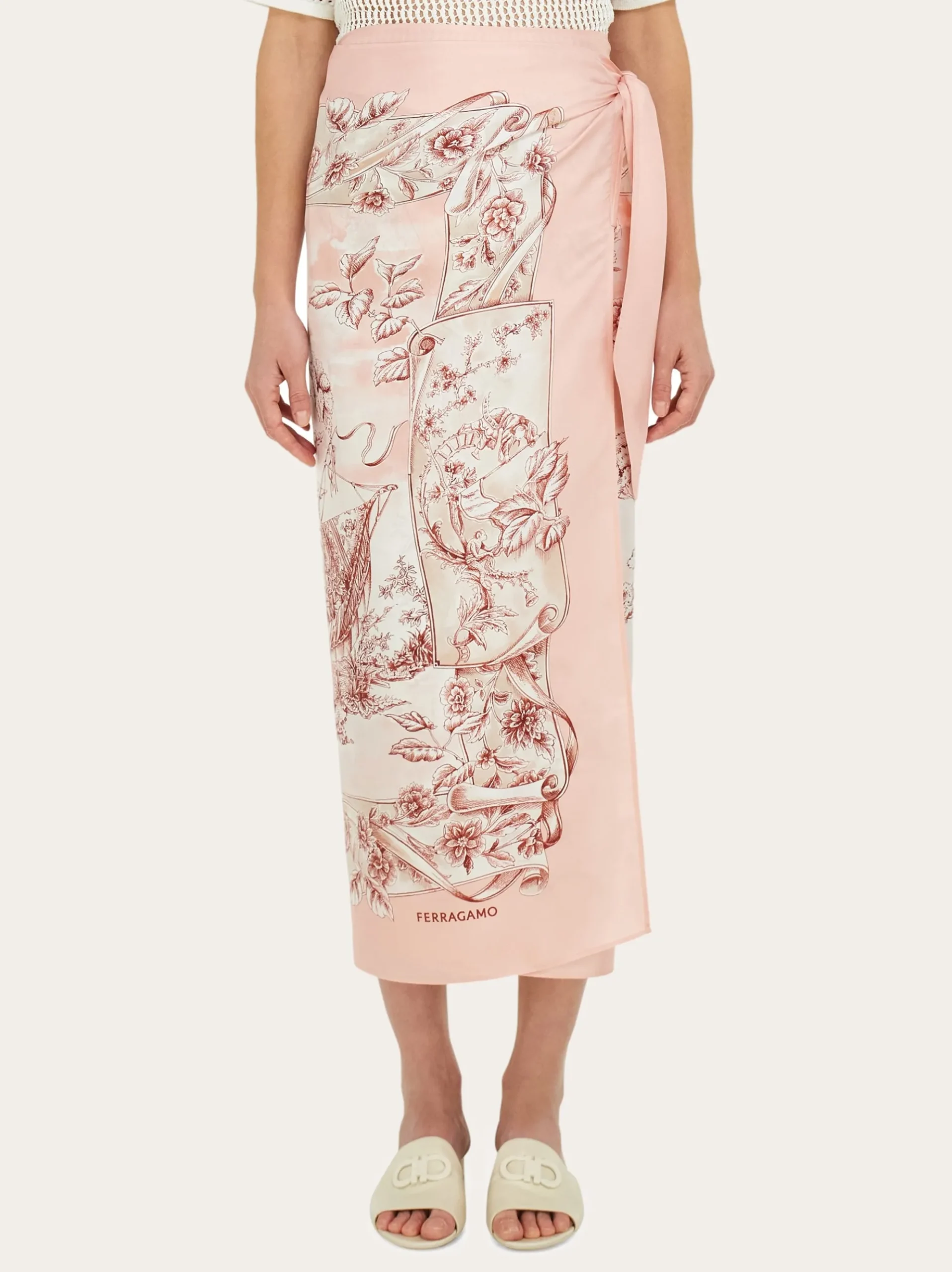 Voyage print silk sarong - Women
