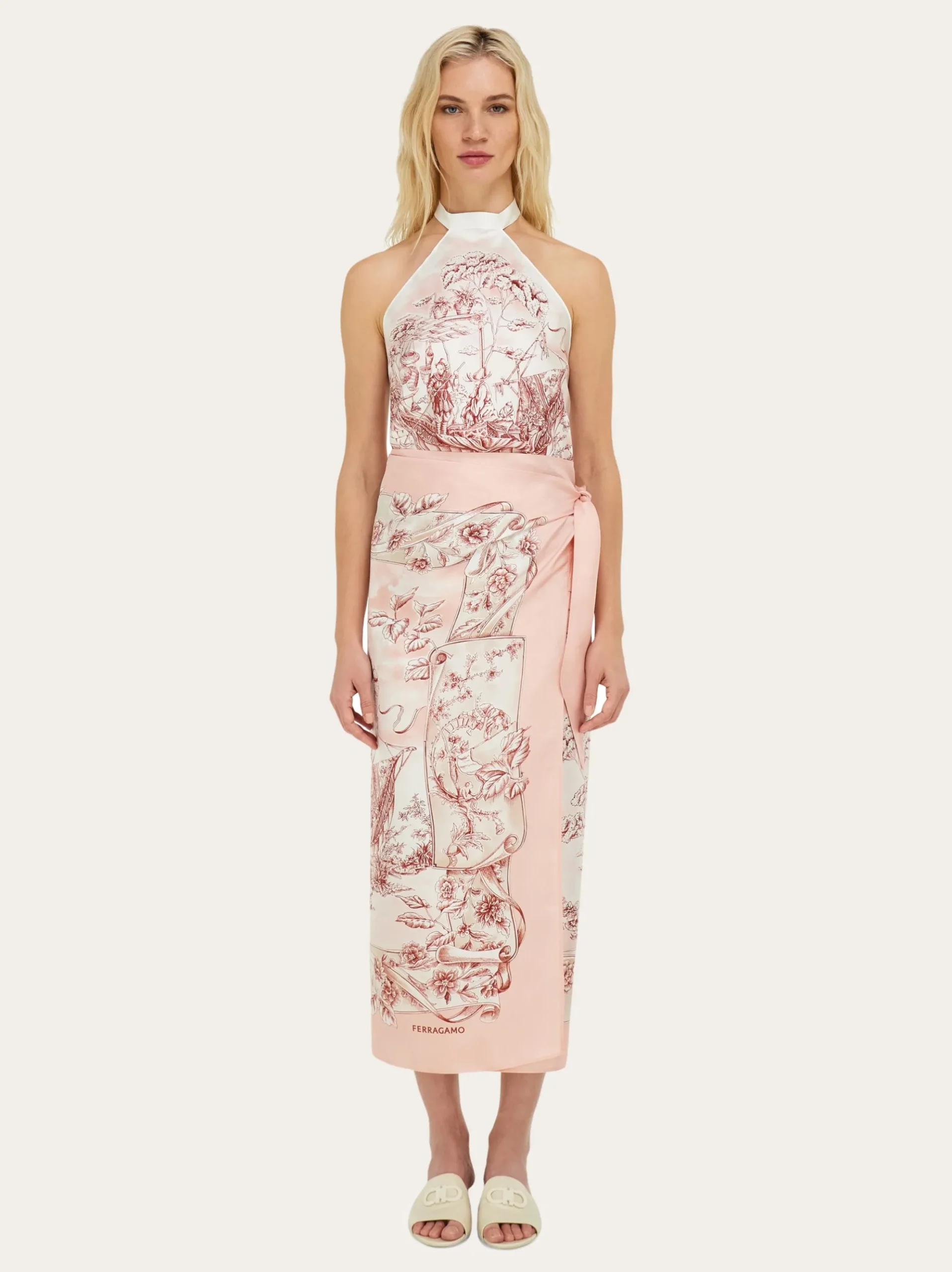 Voyage print silk sarong - Women