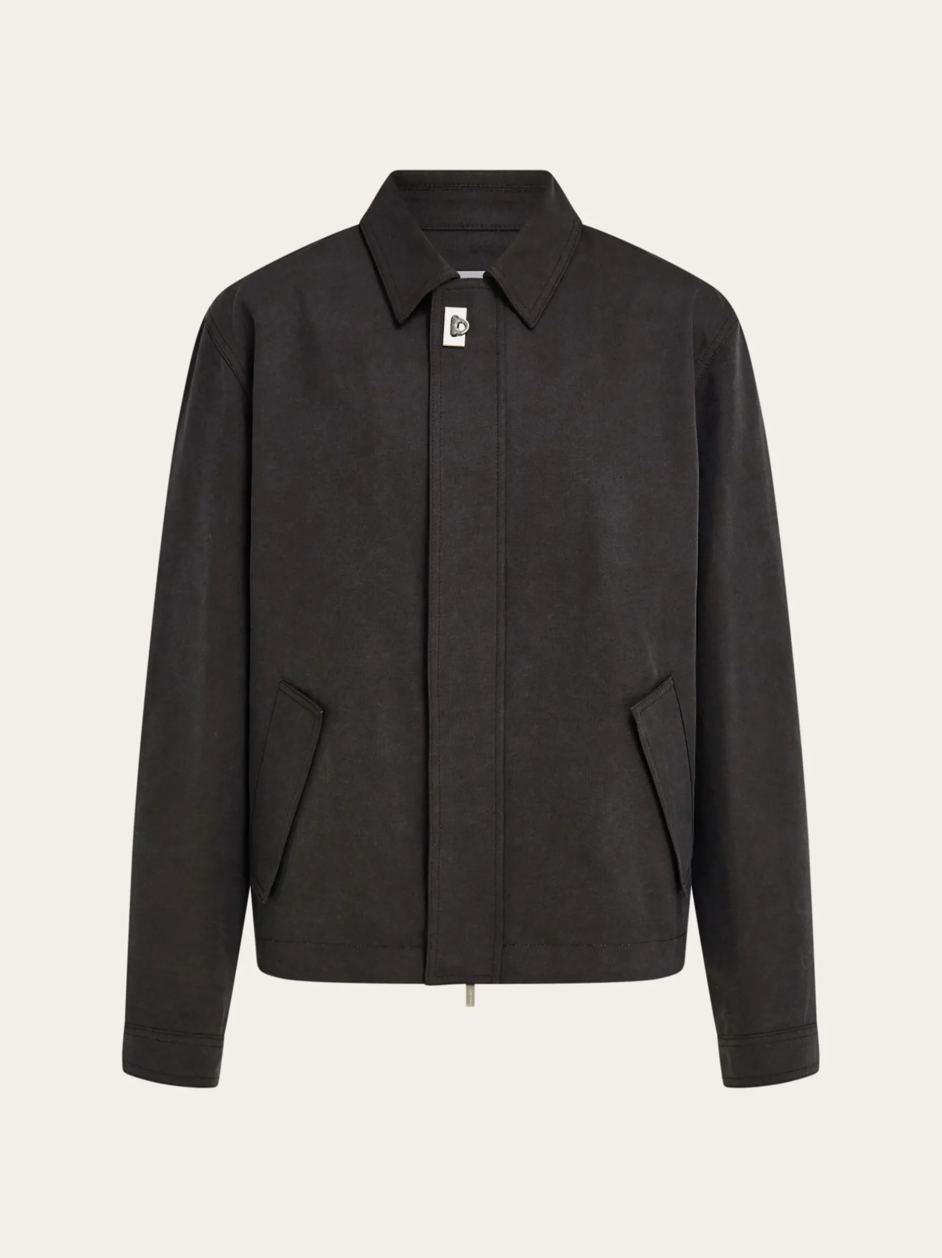 Washed canvas blouson - Men