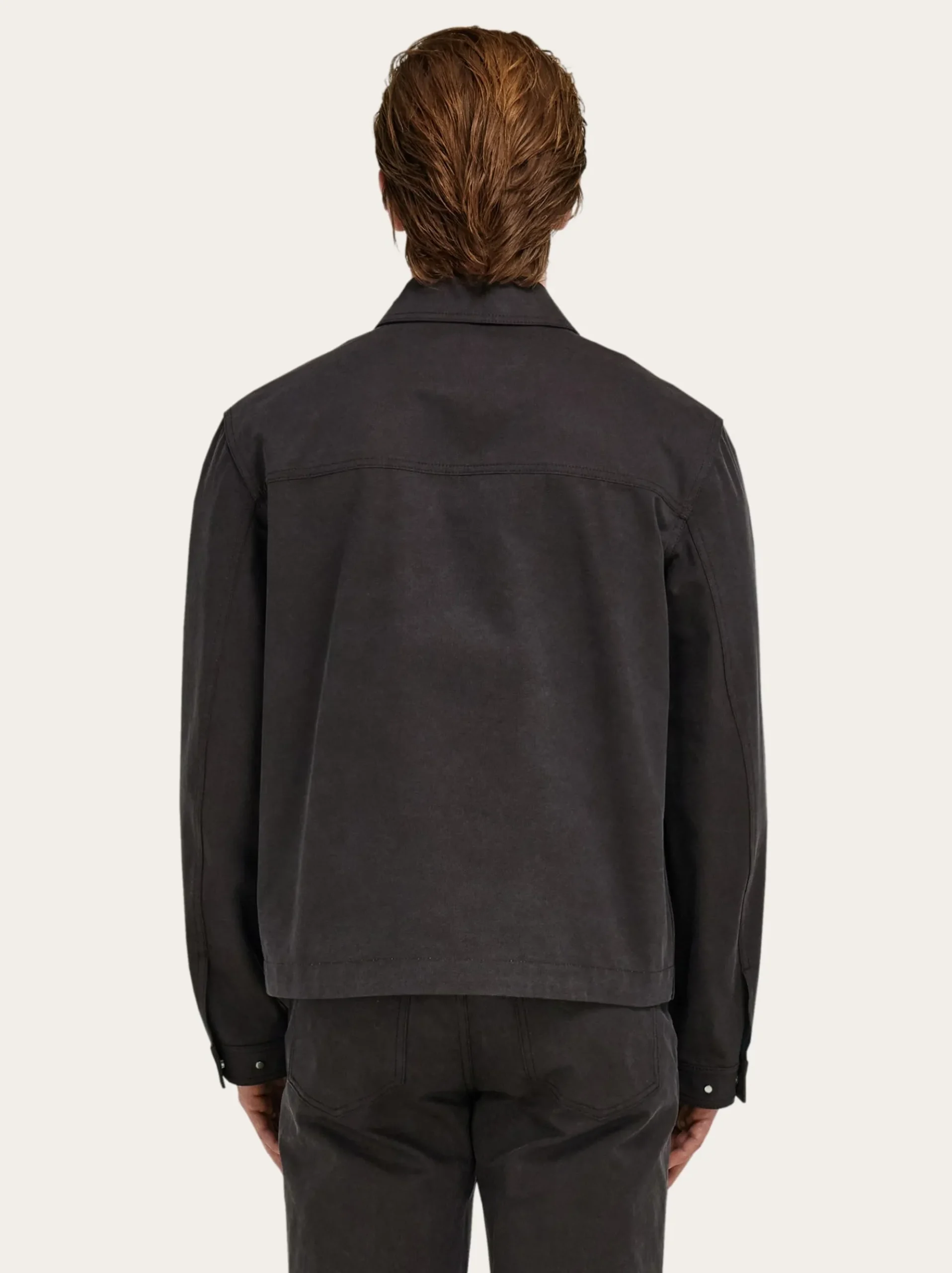 Washed canvas blouson - Men