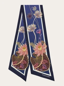 Water lilies print silk bandeau - Women
