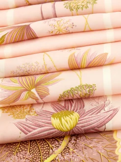 Water lilies print silk bandeau - Women