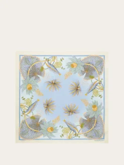 Water lilies print silk scarf - Women
