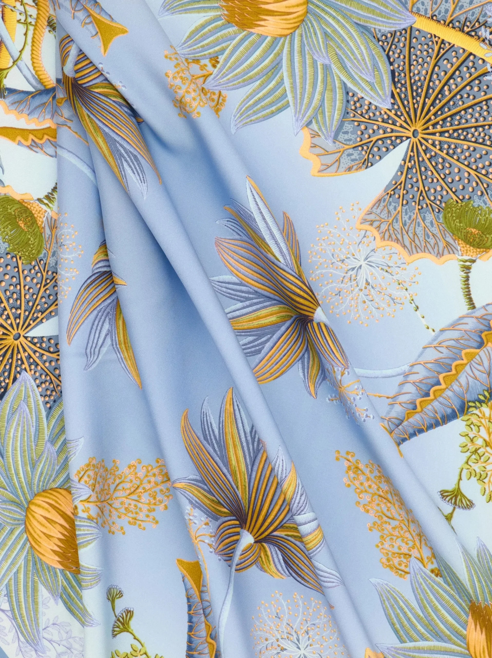 Water lilies print silk scarf - Women