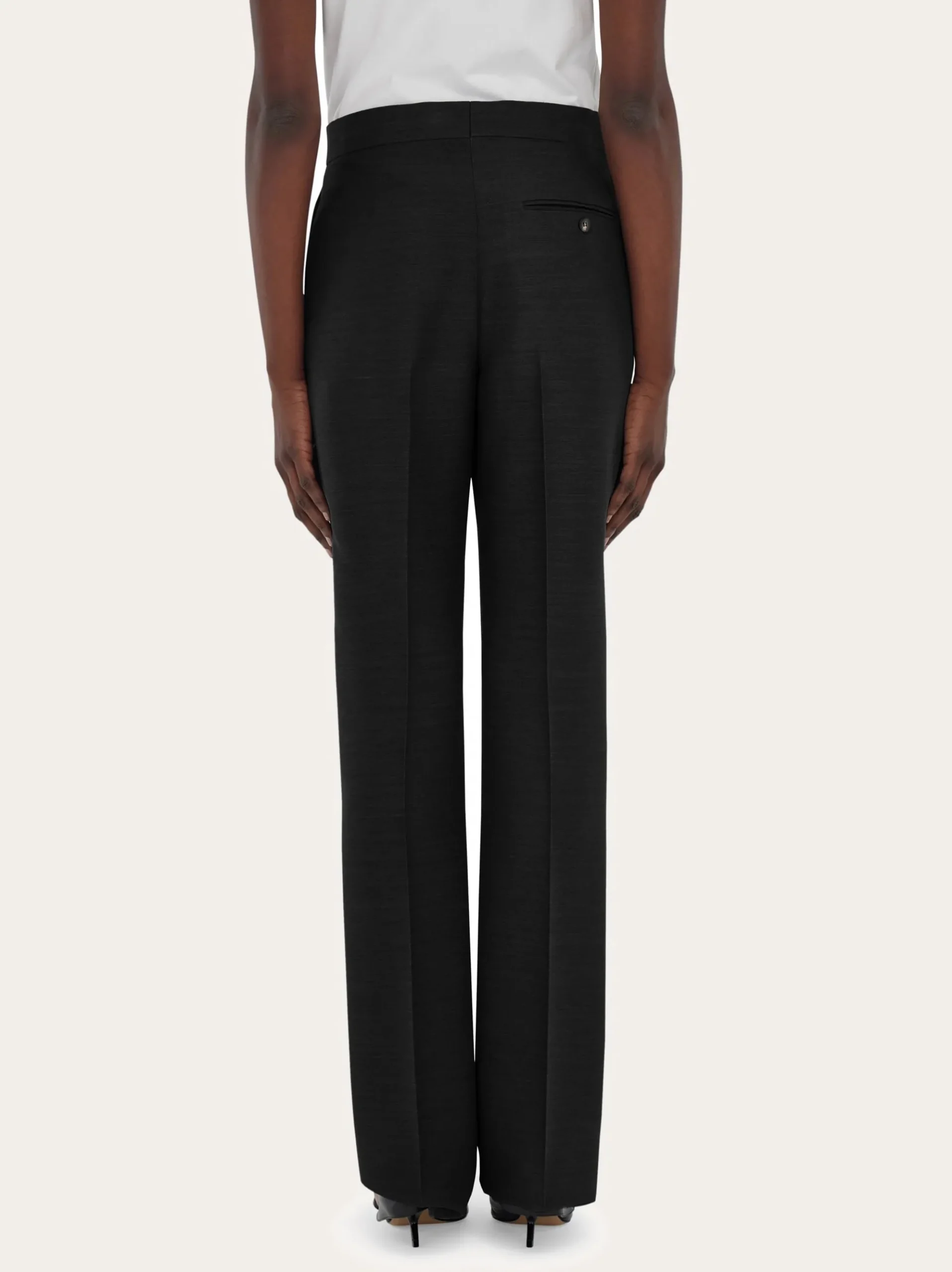 Wool faille trouser - Women