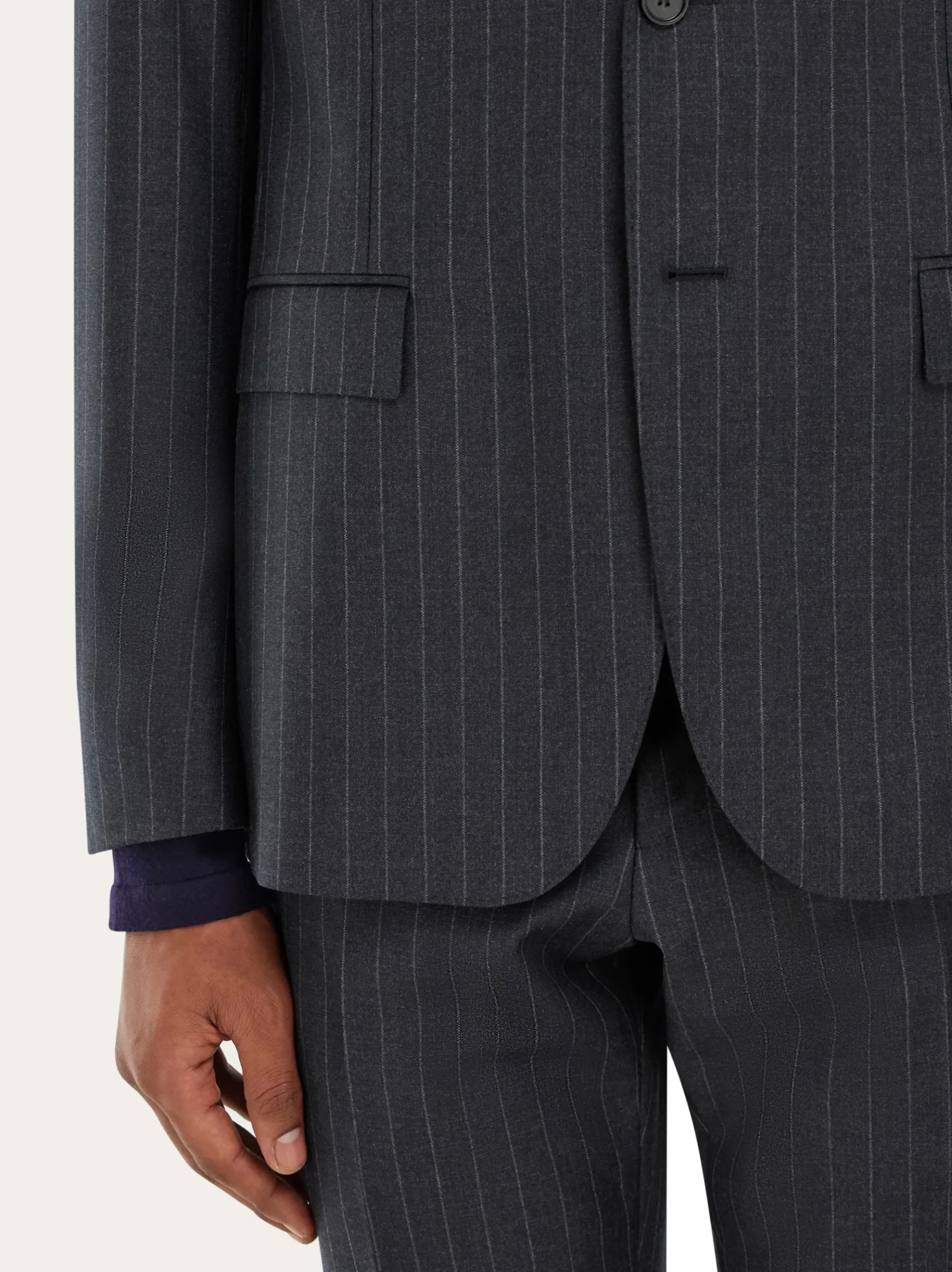 Wool pinstripe suit - Men