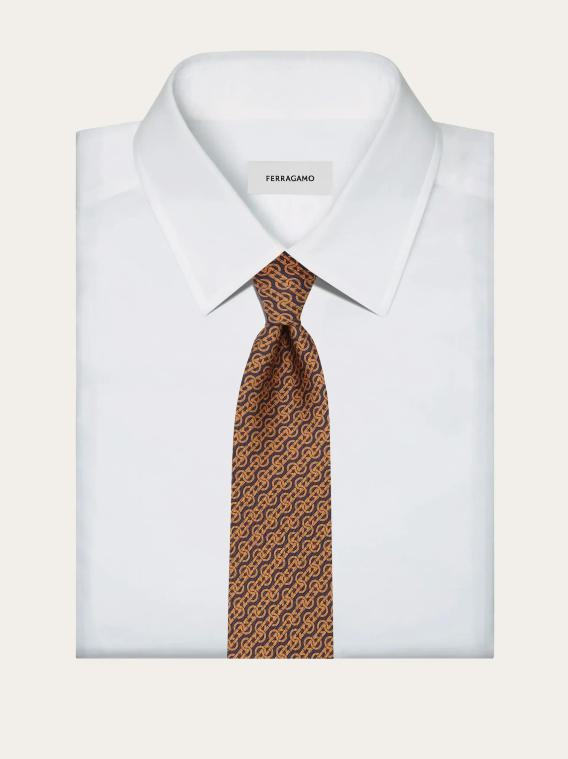 Woven print silk tie - Men