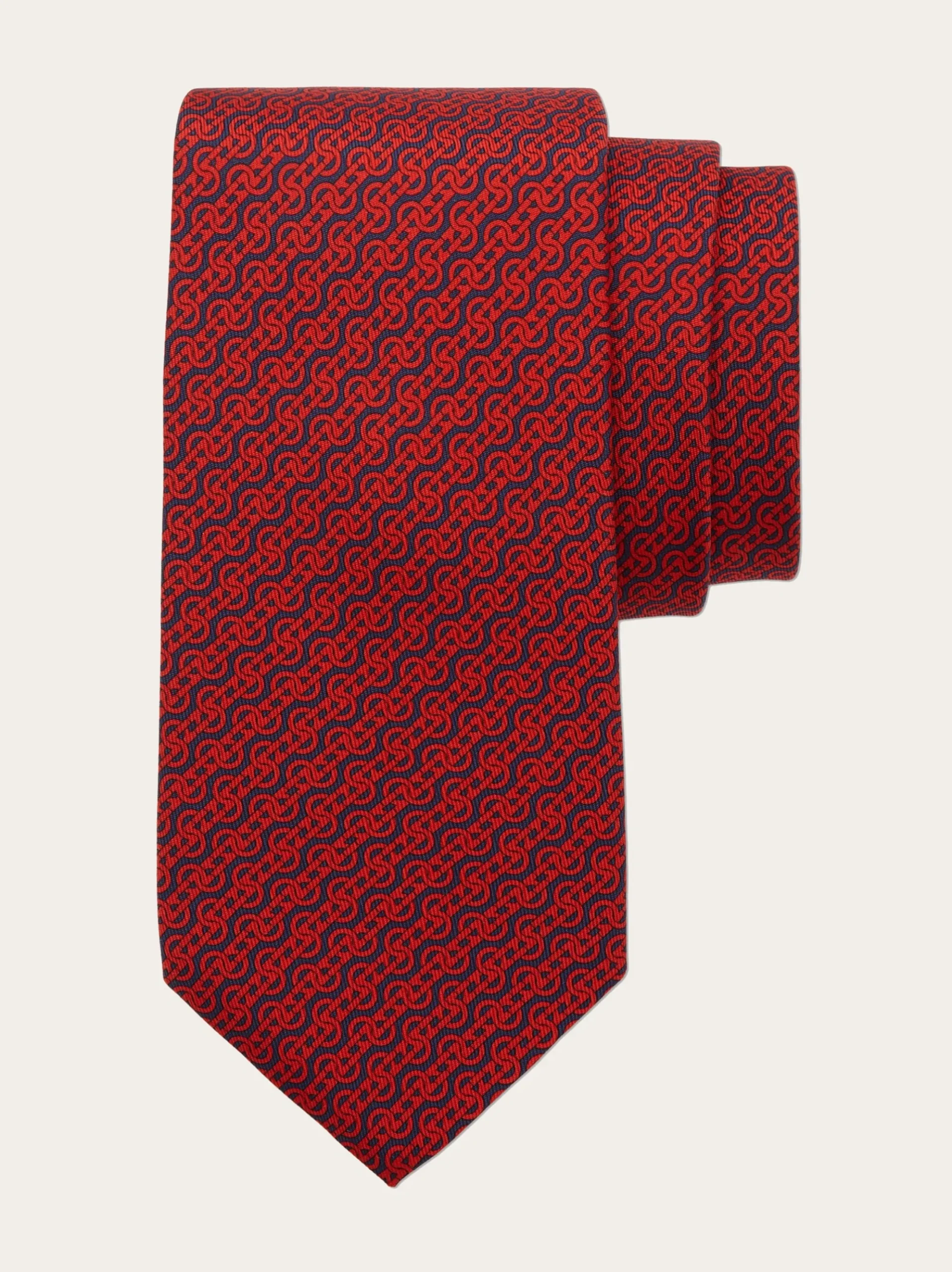 Woven print silk tie - Men