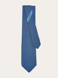 Woven print silk tie - Men